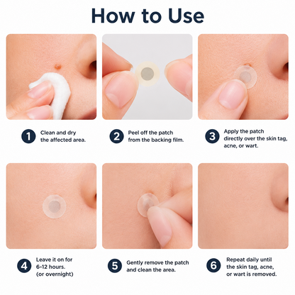 ✨Hiskin® 2-in-1 Microneedle & Hydrocolloid Patch🍀 | Removes raised moles, acne, flat warts, and skin tags | Helps improve wrinkles, scars, and blemishes | Invisible patches for face and body