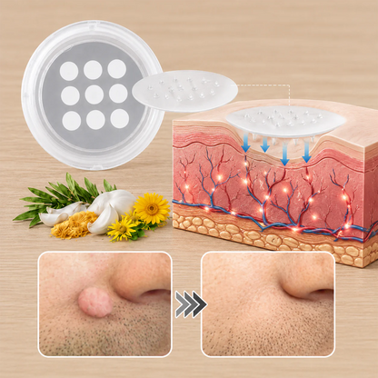 ✨Hiskin® 2-in-1 Microneedle & Hydrocolloid Patch🍀 | Removes raised moles, acne, flat warts, and skin tags | Helps improve wrinkles, scars, and blemishes | Invisible patches for face and body