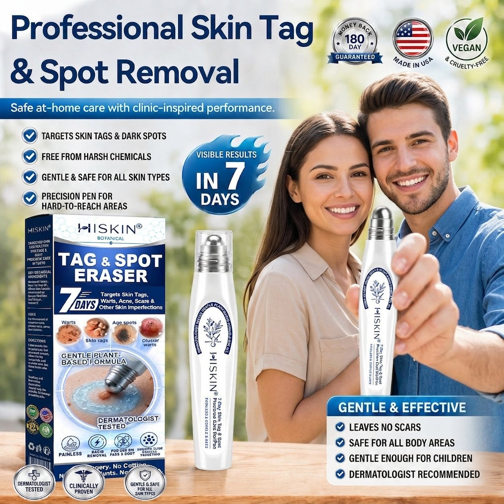 🏆𝐇𝐈𝐒𝐊𝐈𝐍®👩‍⚕️ 𝟕-𝐃𝒂𝘆 𝐒𝗸𝐢𝐧 𝐓𝒂𝗴 & 𝐒𝐩𝙤𝐭 𝐄𝐫𝒂𝐬𝙚𝐫 Painless & Scar-Free Advanced Imperfection Removal Rollerball Pen